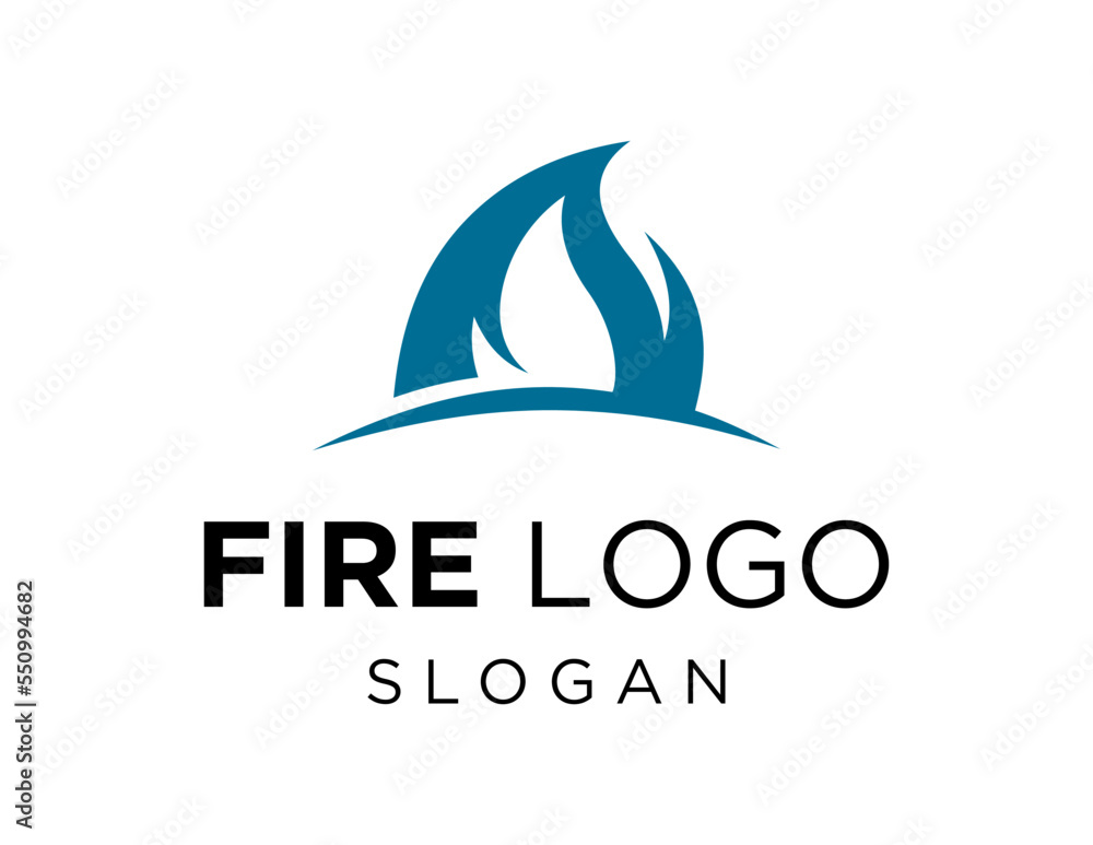 Aufkleber logo about fire on a white background. created using the coreldraw application.
