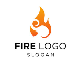 Logo about Fire on a white background. created using the CorelDraw application.