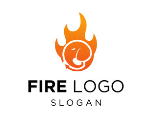 Logo about Fire on a white background. created using the CorelDraw application.
