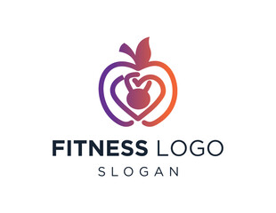 Logo about Fitness on a white background. created using the CorelDraw application.