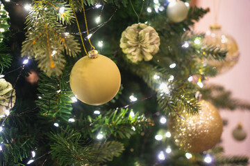 Christmas night picture in Myeongdong, Korea