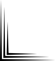 black line frame corner, border, frame decoration	