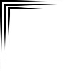 black line frame corner, border, frame decoration	