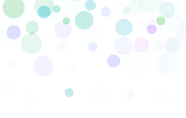 colorful bokeh circles without background, can be used for frames, borders, textures, background elements, clip art, etc