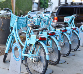 Obraz premium Sustainable and Eco Friendly Transportation 