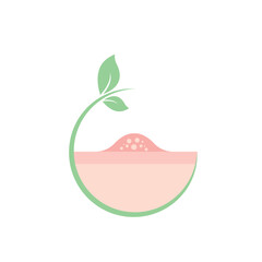 acne care icon vector concept design template