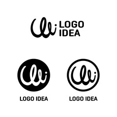 Free hand style logo W