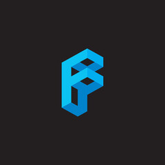 Simple and modern letter f logo design