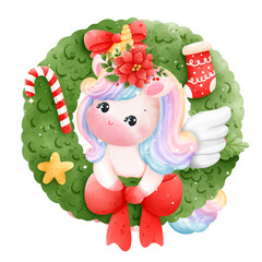 christmas unicorn