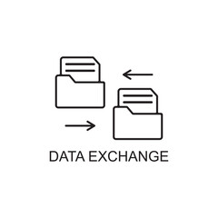 cloud exchange icon , data icon