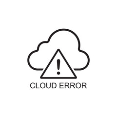 cloud error icon , data icon