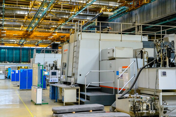 Machine tools in the aviation industry.