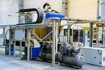 Machine tools in the aviation industry.