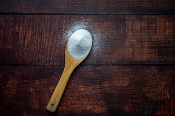 spoon of seasoning food background, ingredient, food background, salt, spoon of salt.