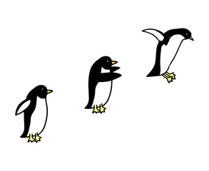 ホップステップジャンプ　ファーストペンギン © まるこ くり