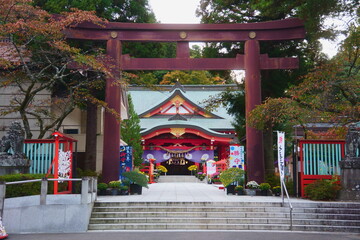 Japanese shrine, Gokoku shrine in Miyagi prefecture.