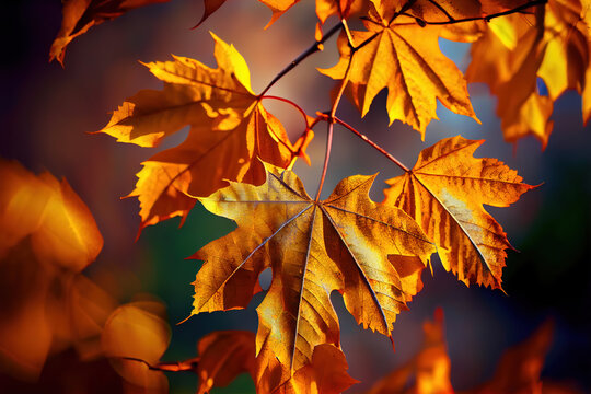 autumn leaf sunny