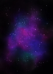 Abstract starry space