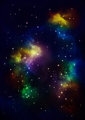 Abstract starry space
