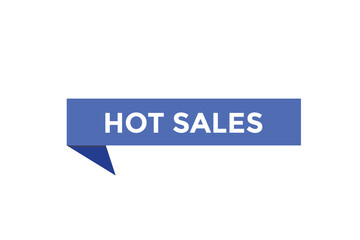 Hot sales button. web banner template Vector Illustration

