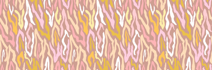 Grunge doodles pattern. Tribal ornament seamless pattern. Grunge ethnic background. Boho hippie style pattern. Modern fabric design. 80s or 90s clothes fabric. Contemporary ornaments.