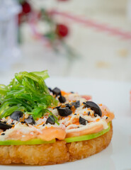 sushi pizza
