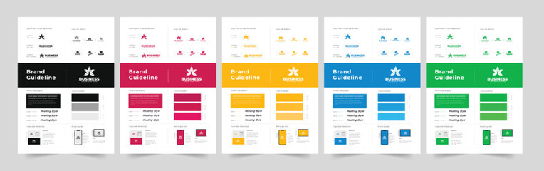 Brand guideline or Brand Guideline Layout or Brand Identity Guidelines Layout or brand manual