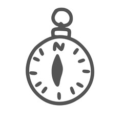 Travel Set outline compass