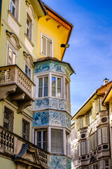 famous old town of Bozen in italy