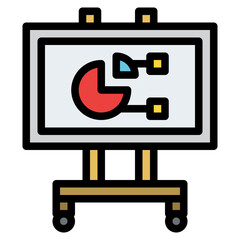 board presentation data office icon
