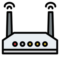 router wifi internet digital icon