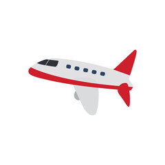 Transportation airplane vector isolated on white background. in flat design. 