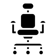 chair sit furniture office icon