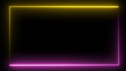 neon abstract seamless background blue green orange spectrum looped animation fluorescent ultraviolet light glowing neon line Abstract background web neon box pattern LED screens projection technology