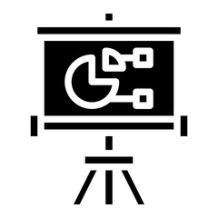 screen presentation data office icon