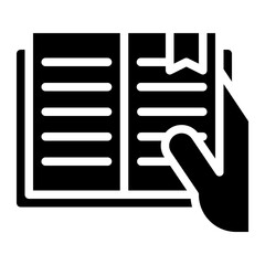 reading book read hobby icon