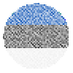 Estonia Silhouette Pixelated pattern map illustration