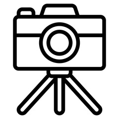 photography camera tripod hobby icon - obrazy, fototapety, plakaty