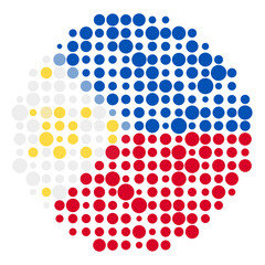 Philippines Silhouette Pixelated pattern map illustration