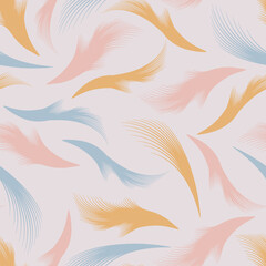 Seamless background in pastel colors. Vector template for the design of fabrics, napkins, wrapping paper, oilcloth, etc.