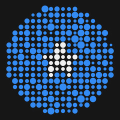 Somalia Silhouette Pixelated pattern map illustration