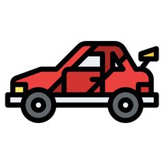 racing car vehicle transport transportation icon