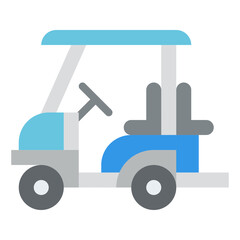 golf cart vehicle transport transportation icon