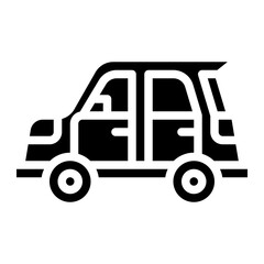 hatchback vehicle transport transportation icon