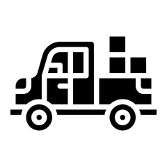 pickup vehicle transport transportation icon