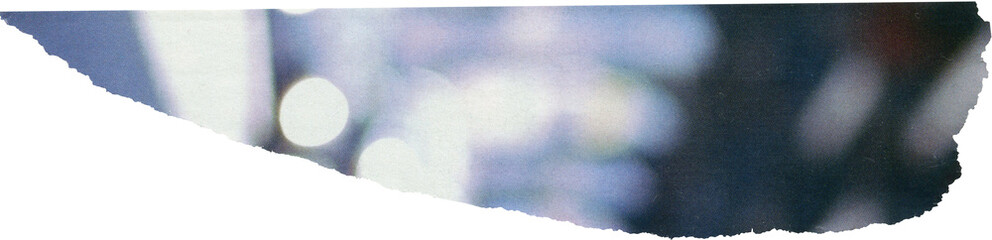 blue textured scrap of magazine paper	
