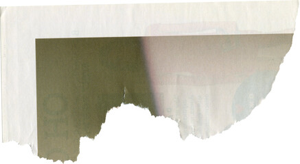 Light textured scrap of magazine paper	
