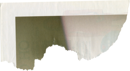 Light textured scrap of magazine paper	
