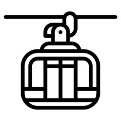 Obraz premium cable car vehicle transport transportation icon