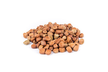 Marrowfat peas in a pile isolated over white